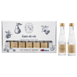 COFFRET MIGNONNETTE EAU DE VIE NUSBAUMER 7 X 3cl - ALSACE