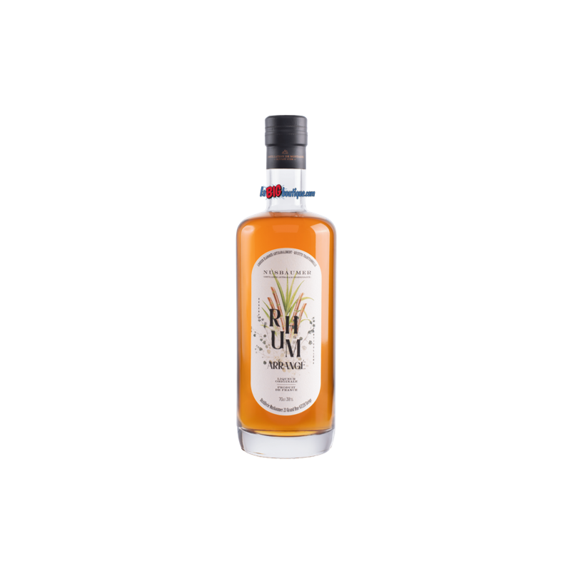 RHUM ARRANGE NUSBAUMER 70cl 38°, Recette Artisanale aux notes de caramel, vanille & cacao