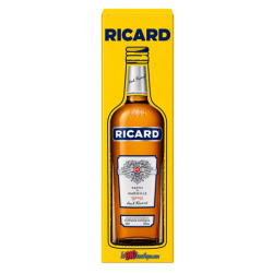 ETUI RICARD SERIGRAPHIER EN CARTON POUR BOUTEILLE 1 LITRE – ÉTUI VIDE SANS BOUTEILLE