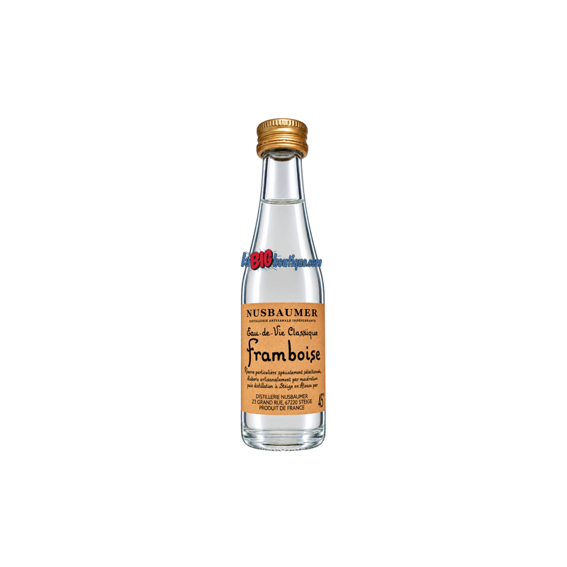 MIGNONNETTE EAU DE VIE FRAMBOISE NUSBAUMER 3cl 45°