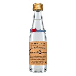 MIGNONNETTE EAU DE VIE FRAMBOISE SAUVAGE NUSBAUMER 3cl 45°