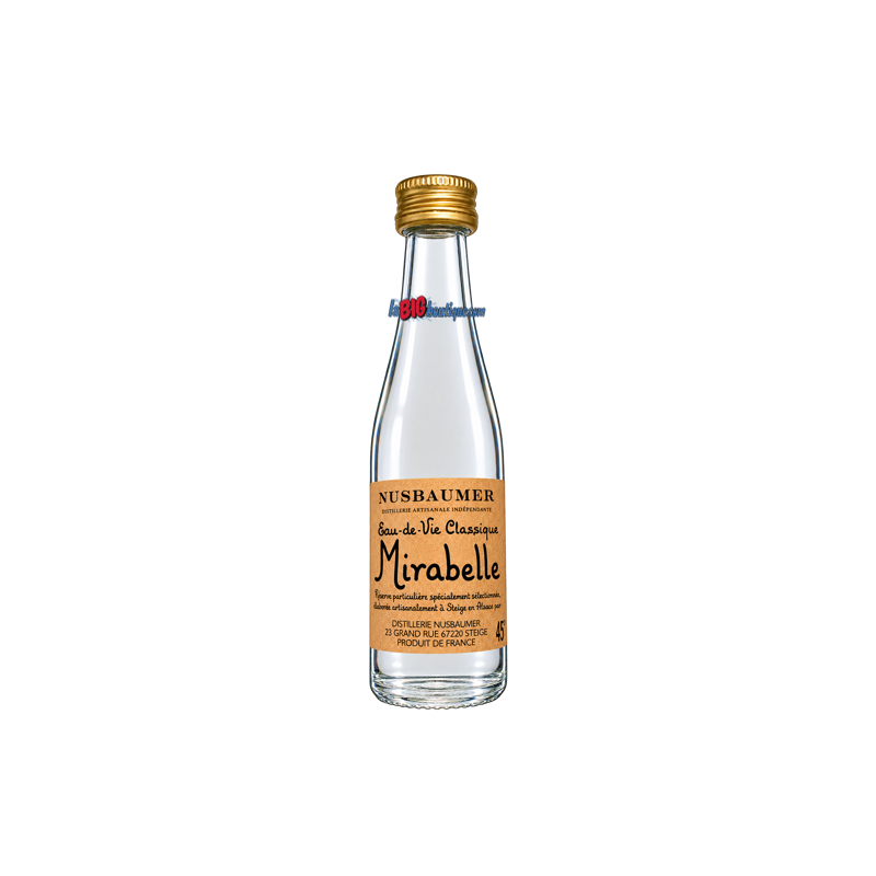 MIGNONNETTE EAU DE VIE MIRABELLE NUSBAUMER 3cl 45°