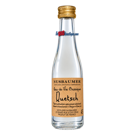 MIGNONNETTE EAU DE VIE QUETSCH NUSBAUMER 3cl 45°