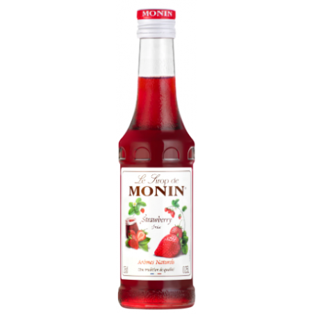 SIROP FRAISE MONIN 25cl, Bouteille verre perdu