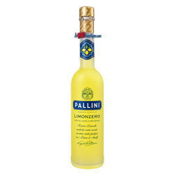 LIQUEUR LIMONZERO SANS ALCOOL PALLINI 50cl 0°, VEGAN, Bouteille verre perdu