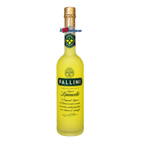LIQUEUR LIMONCELLO PALLINI 70cl 26°, SANS GLUTEN, VEGAN, Bouteille verre perdu