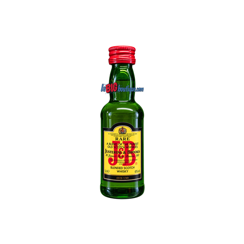 MIGNONNETTE WHISKY J&B RARE 5cl 40°, BLENDED SCOTCH WHISKY