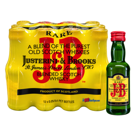 MIGNONNETTE WHISKY J&B RARE 12 x 5cl 40°, BLENDED SCOTCH WHISKY