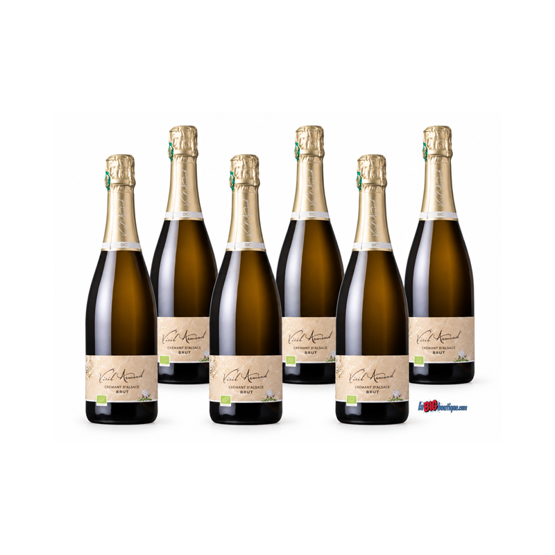 CREMANT BIO BRUT 6 X 75cl 11,5°, CAVE DU VIEIL ARMAND - AOC Crémant d'Alsace