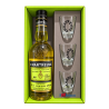 CHARTREUSE JAUNE 35cl 43°, COFFRET AVEC 3 SCHOOTERS SERIGRAPHIÉS