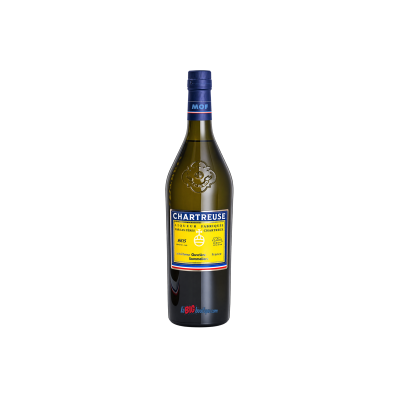 CHARTREUSE JAUNE M.O.F 70cl 45° ( Meilleurs Ouvriers de France )