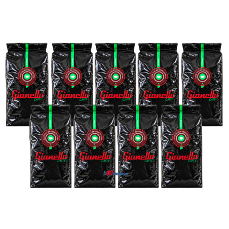 CAFE GRAINS GIANELLO INTENSO 9 x 1KG - 70% Arabica et 30% Robusta