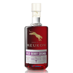 COCKTAIL WILD BERRY COSMO MEUKOW 50cl 18°, Liqueur Cognac Wild Berry, cranberry & bergamote, cocktail prêt à boire