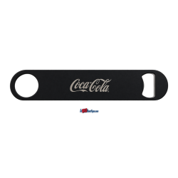 DECAPSULEUR COCA COLA COLLECTOR EN METAL NOIR ET SERIGRAPHIER - recto