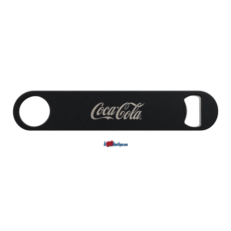 DECAPSULEUR COCA COLA COLLECTOR EN METAL NOIR ET SERIGRAPHIER - recto